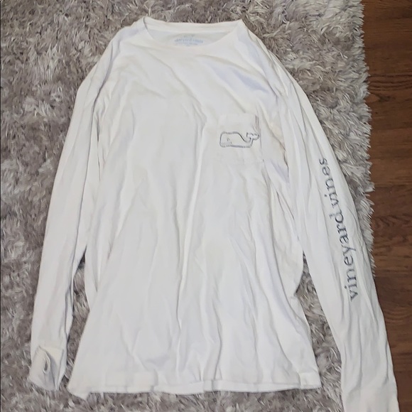 Long sleeve white vineyard vines shirt - Picture 1 of 3